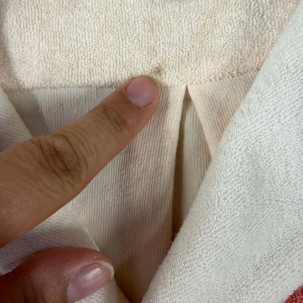 Tombolo El Gusano Terry Cloth Cabana Shirt Mens Small Coral Cream Agave Mezcal - Picture 5 of 11